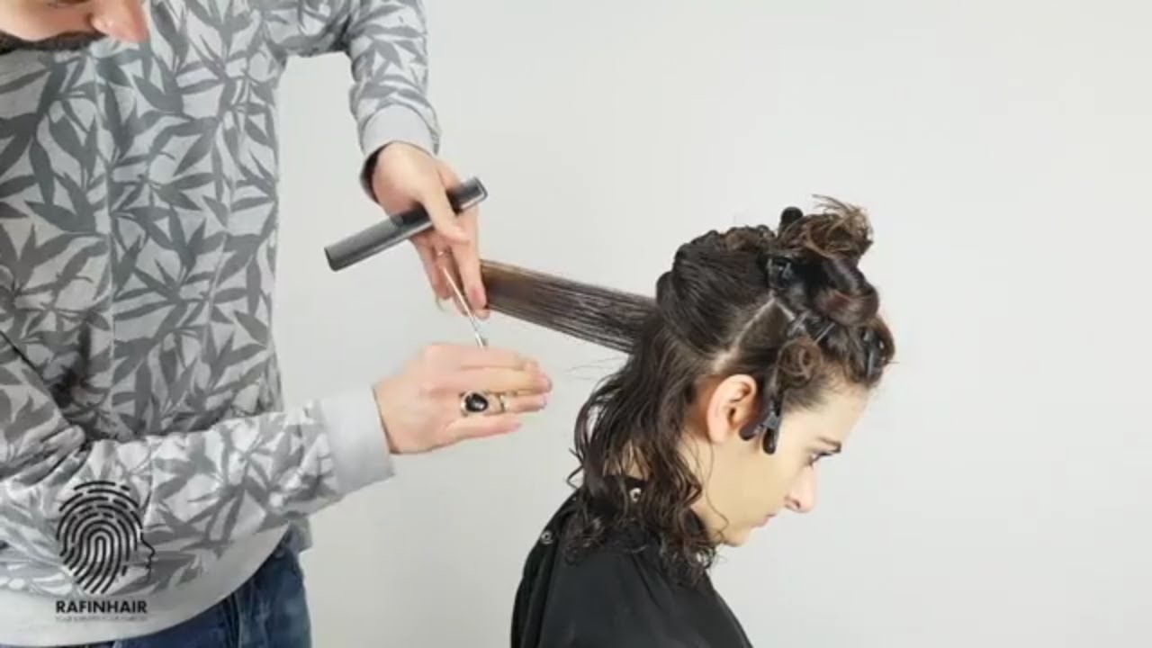 How to cut curly layered hair