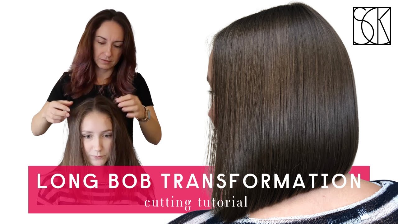 LOB/LONG BOB HAIRCUT TRANSFORMATION - tutorial by SANJA KARASMAN