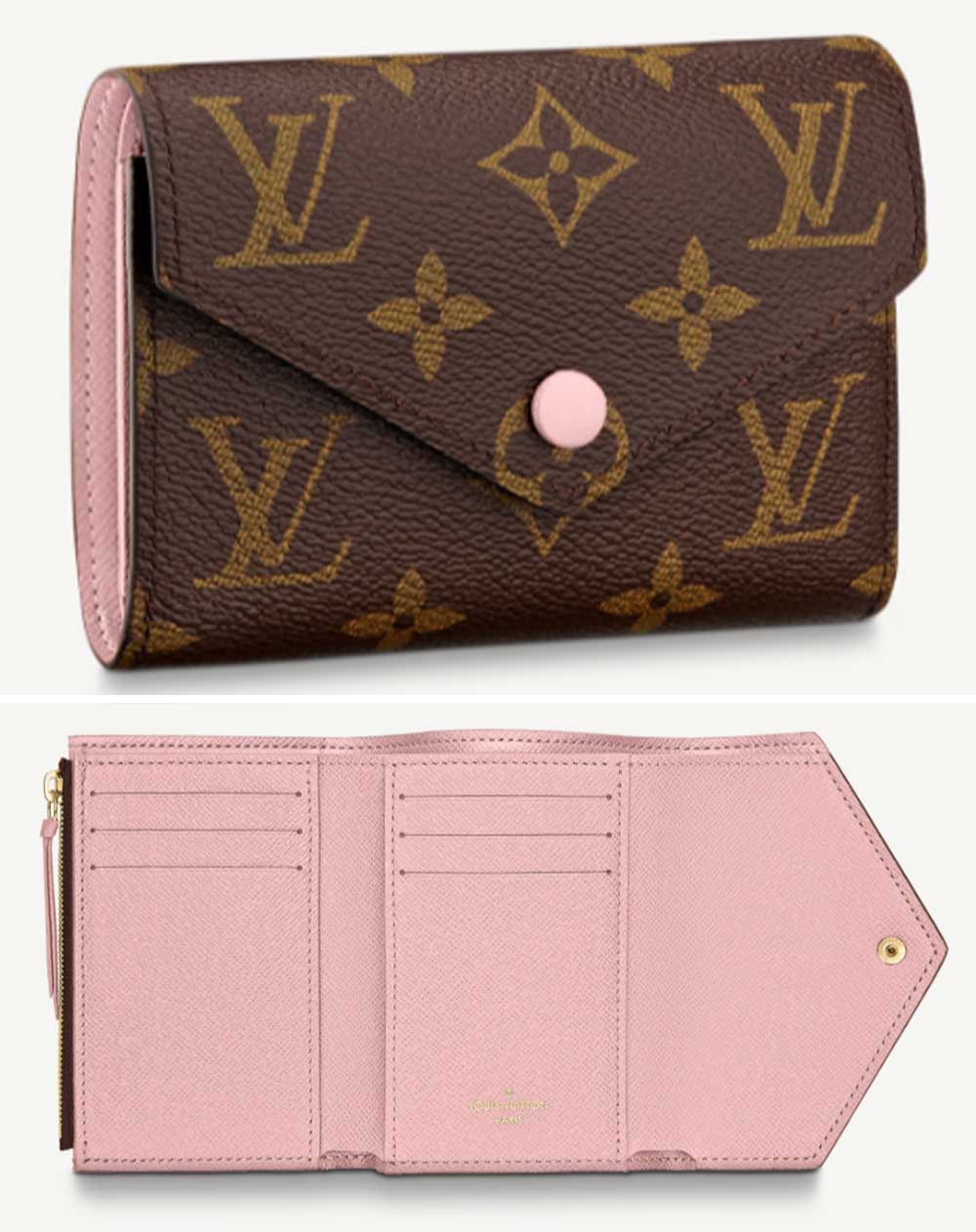 Portafogli e borsellini da donna Louis Vuitton marrone
