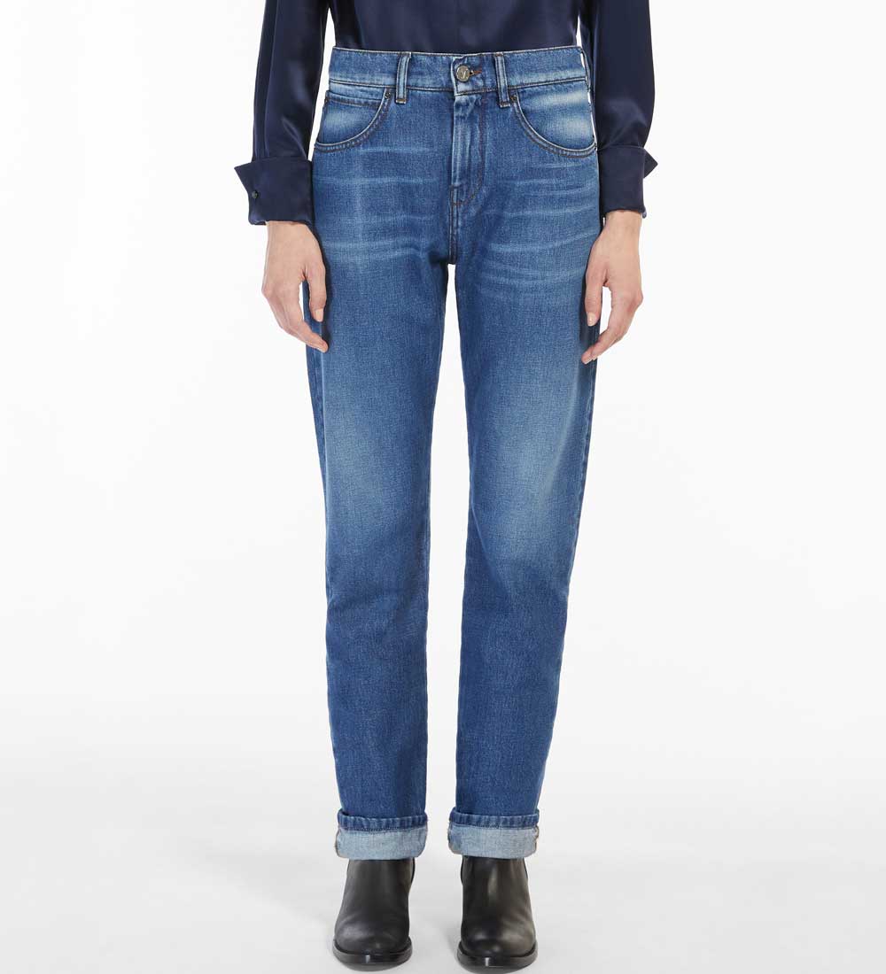 Jeans dritto in denim Jeans dritto in denim