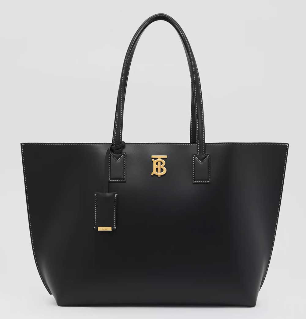 shopper nera in pelle shopper nera in pelle