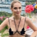 Chiara Ferragni hot, top bondage con seno vestito di foglie!