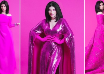 Laura Pausini in rosa Valentino all'Eurovision 2022, tutti i vestiti!