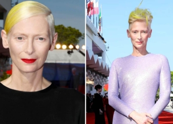 Tilda Swinton nuovo look pixie cut