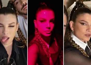 Emma Marrone treccia e capelli lunghi con extension