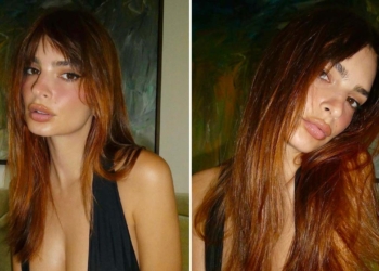 Emily Ratajkowski capelli rossi