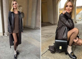 Chiara Ferragni mocassini con tacco autunno 2023