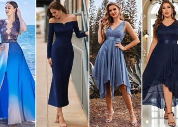 Abiti da cerimonia blu 2023