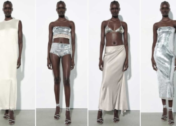 Look Zara satinati metallizzati