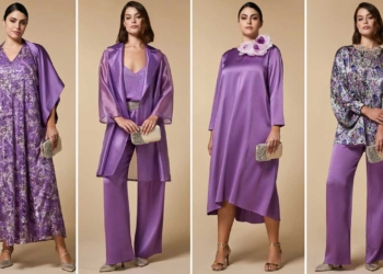 Moda taglie forti estate 2023 Marina Rinaldi lilla