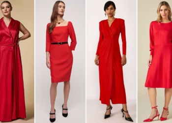 Vestiti rossi da signora per Capodanno
