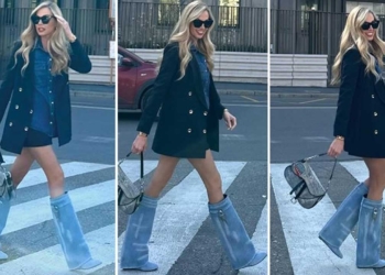 Outfit Federica Panicucci in denim