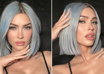 Megan Fox con nuovo colore di capelli "Blue Jeans" e caschetto