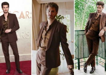 Andrew Garfield total look Gucci Oscar 2025