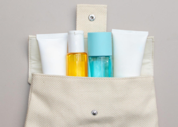 Cosmetici skincare beauty bag estiva