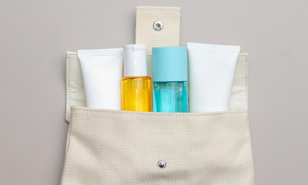 Cosmetici skincare beauty bag estiva