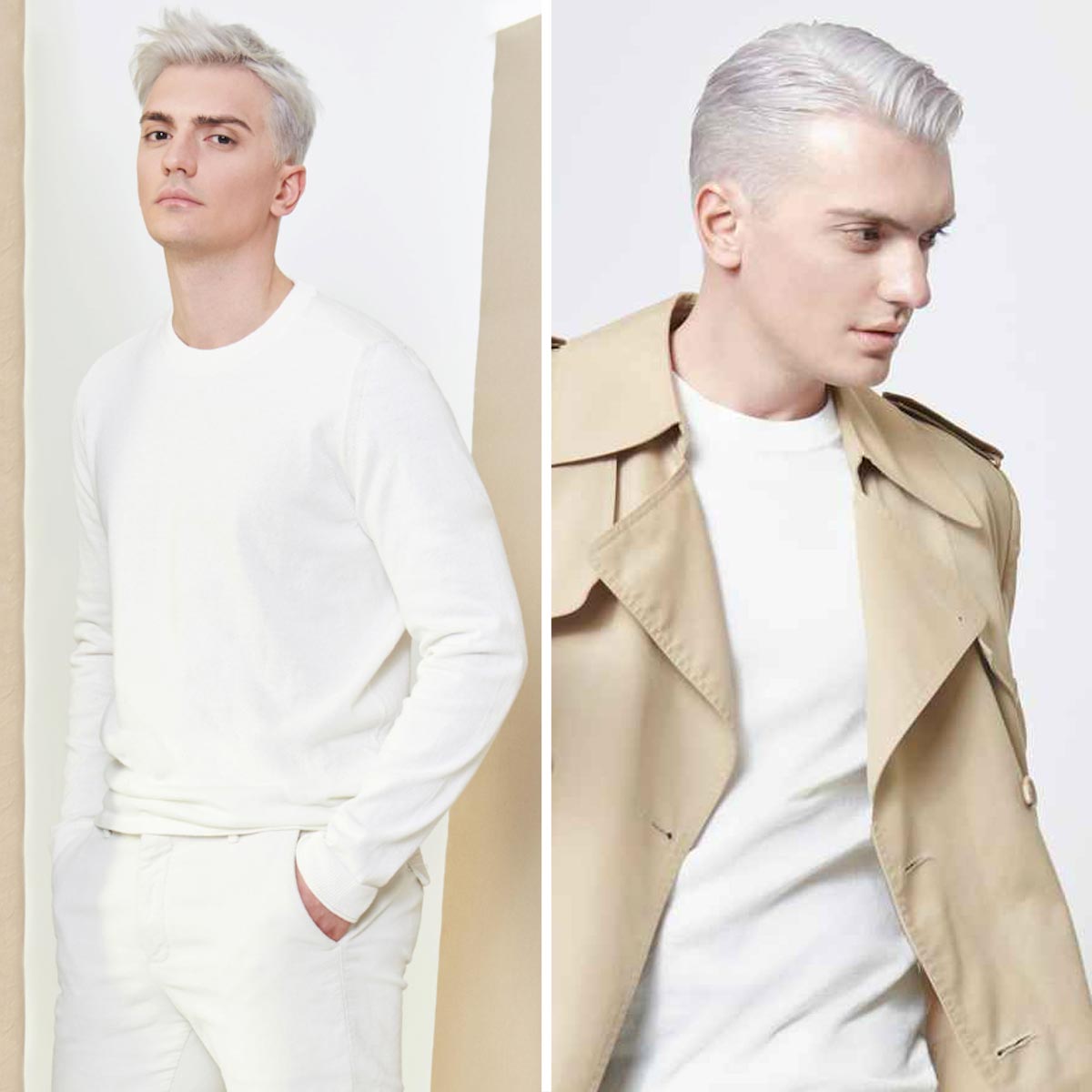 Tagli capelli uomo colore icegrey blonde Tagli capelli uomo colore icegrey blonde