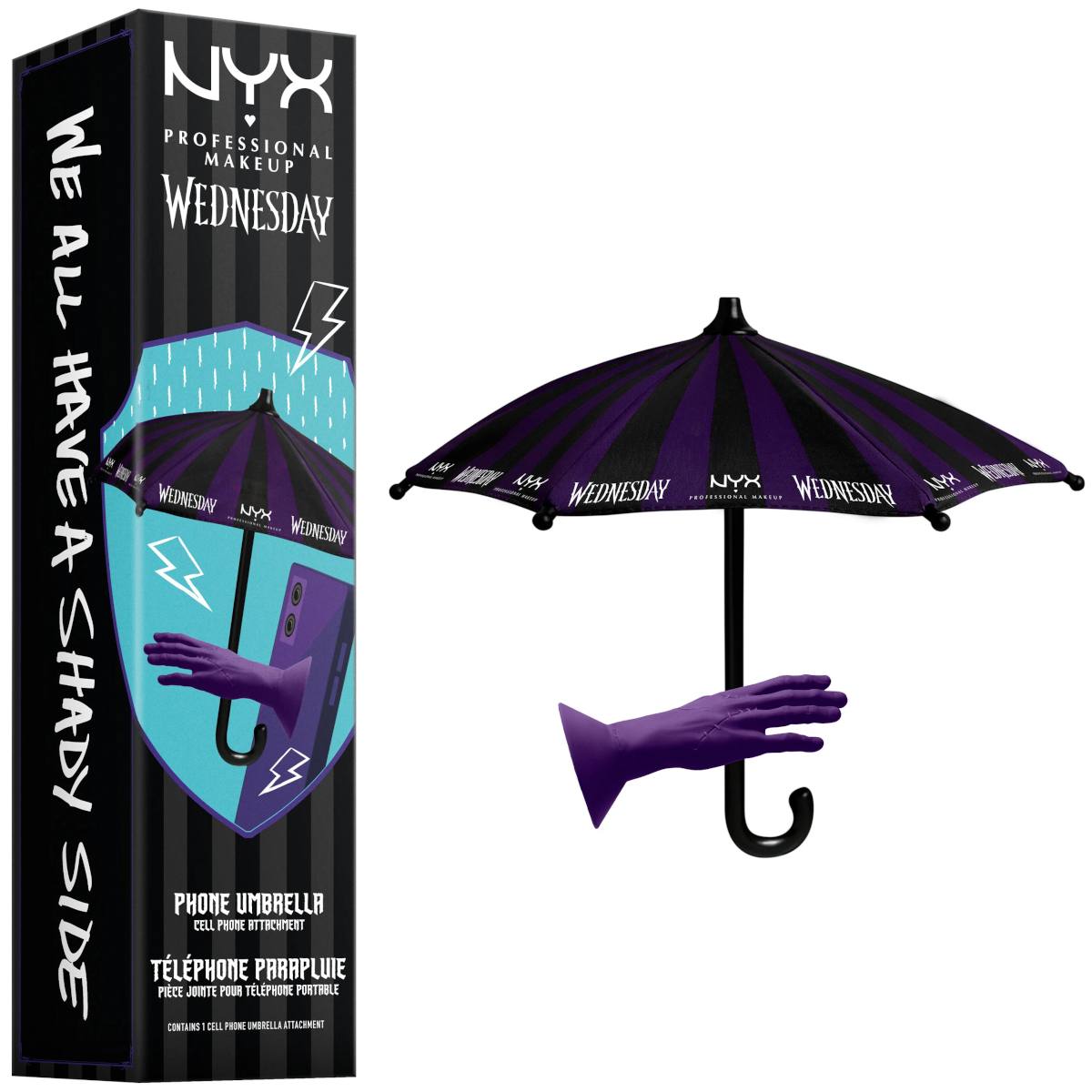 Ombrello per Smartphone NYX Wednesday Ombrello per Smartphone NYX Wednesday