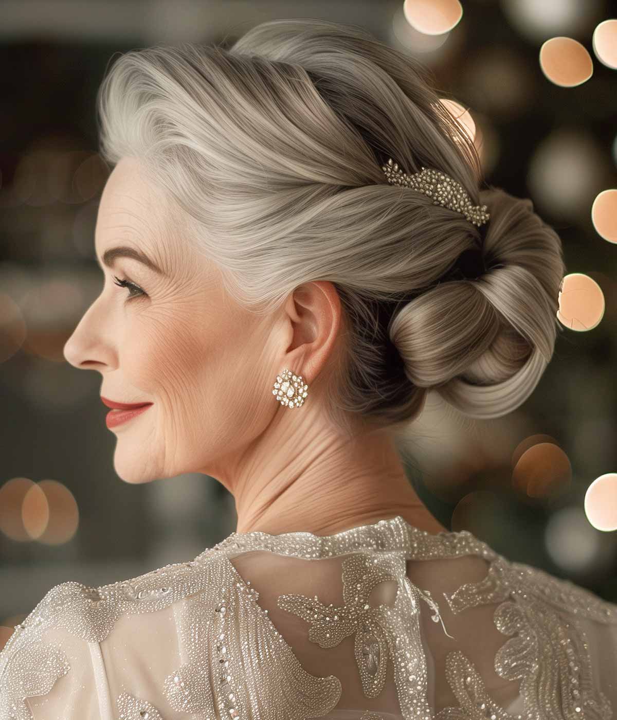 Acconciature capelli raccolti Capodanno signora Acconciature capelli raccolti Capodanno signora
