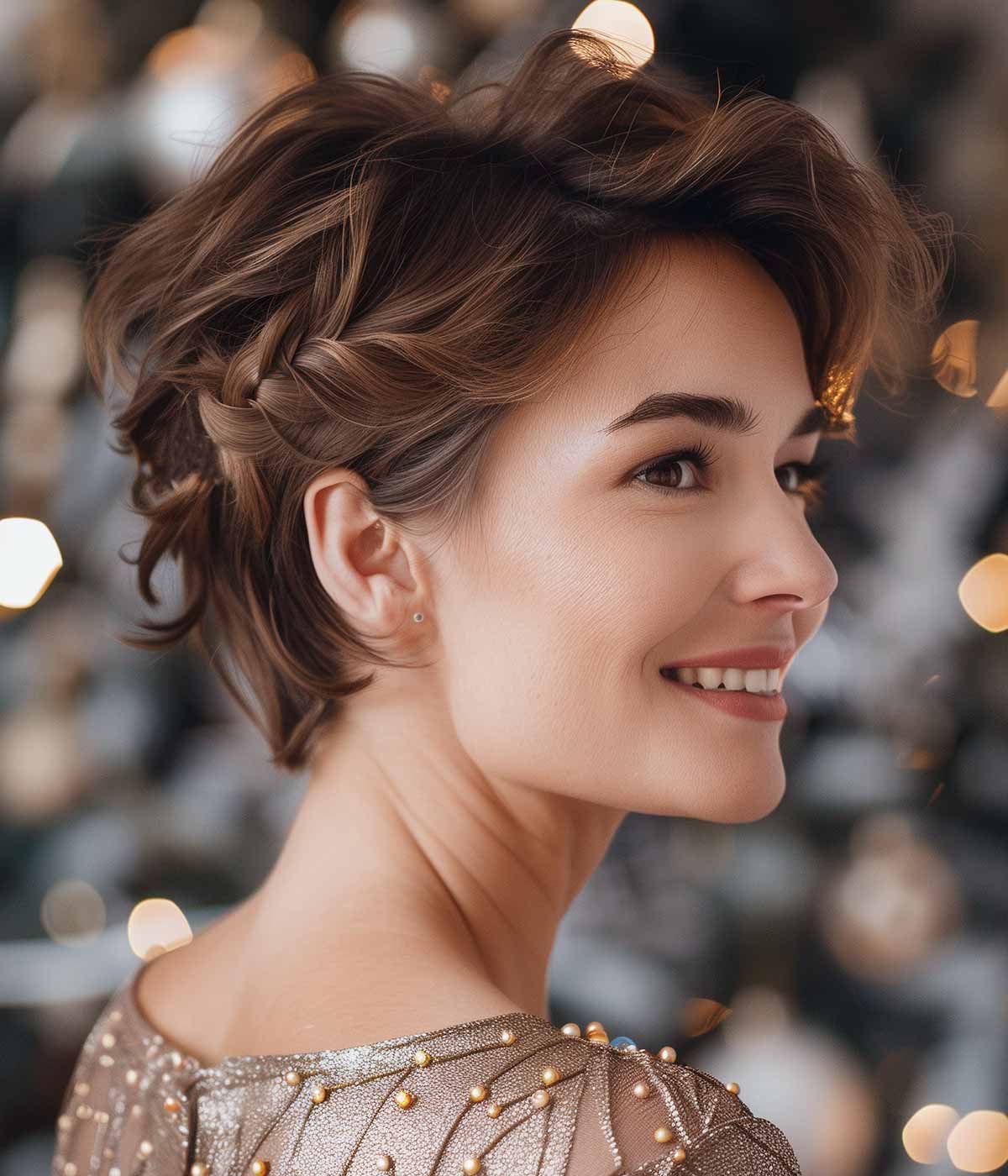 Treccia capelli corti Capodanno Treccia capelli corti Capodanno
