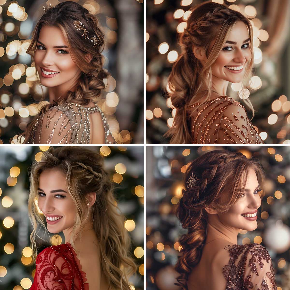 Acconciature con trecce per Capodanno Acconciature con trecce per Capodanno