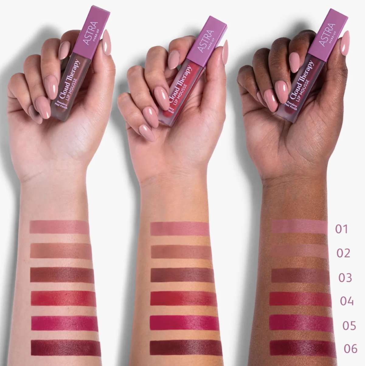 Swatches rossetto Astra Make-Up Cloud Therapy Swatches rossetto Astra Make-Up Cloud Therapy