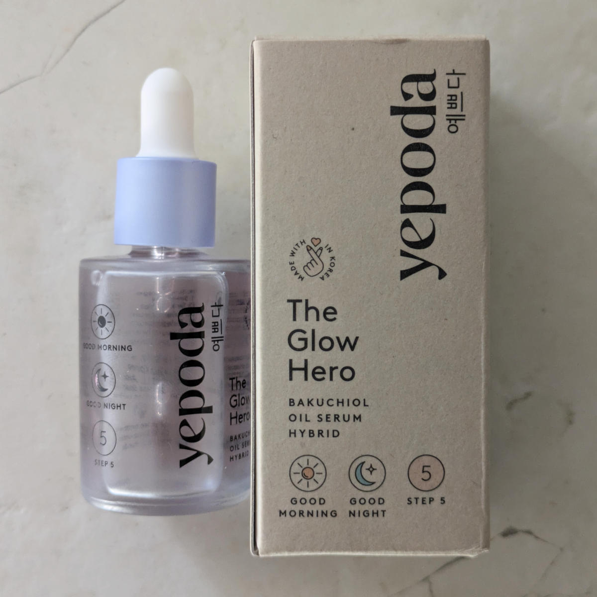 Yepoda The Glow Hero siero viso con bakuchiol Yepoda The Glow Hero siero viso con bakuchiol