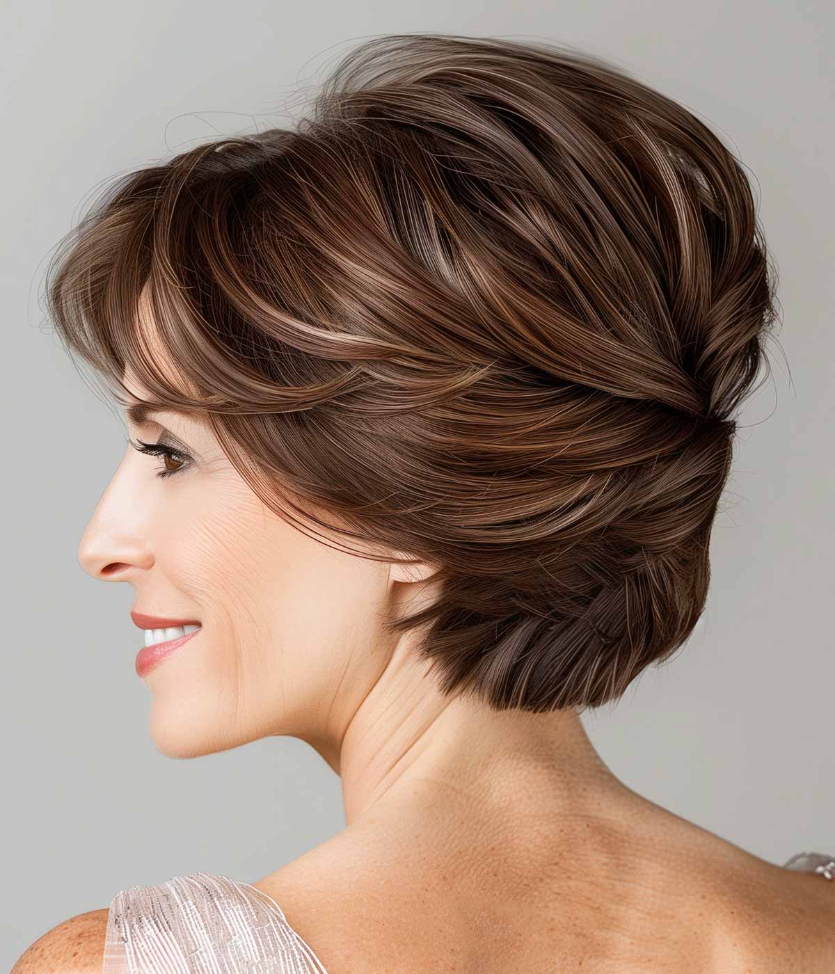 Raccolto capelli medio corti Raccolto capelli medio corti