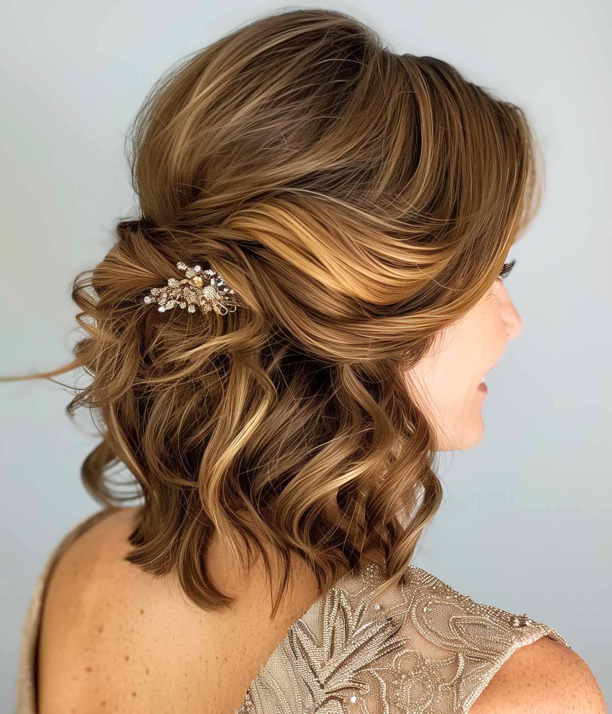 Semiraccolto capelli medio corti Semiraccolto capelli medio corti