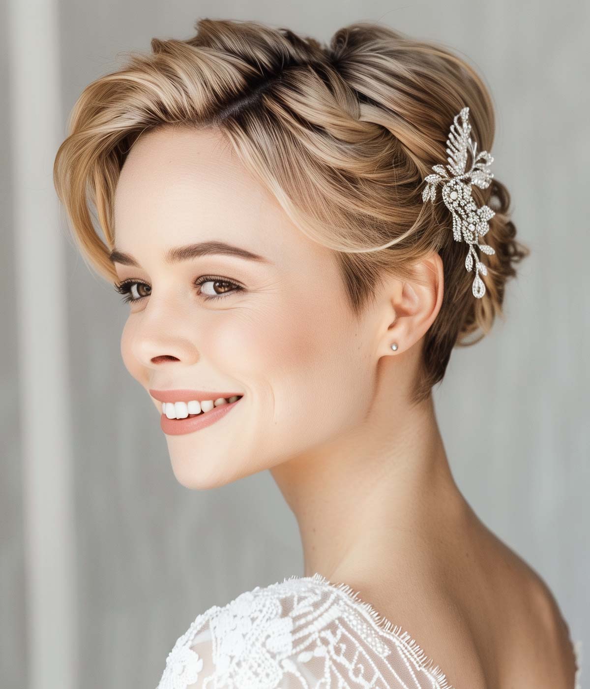Pettinature sposa capelli corti Pettinature sposa capelli corti
