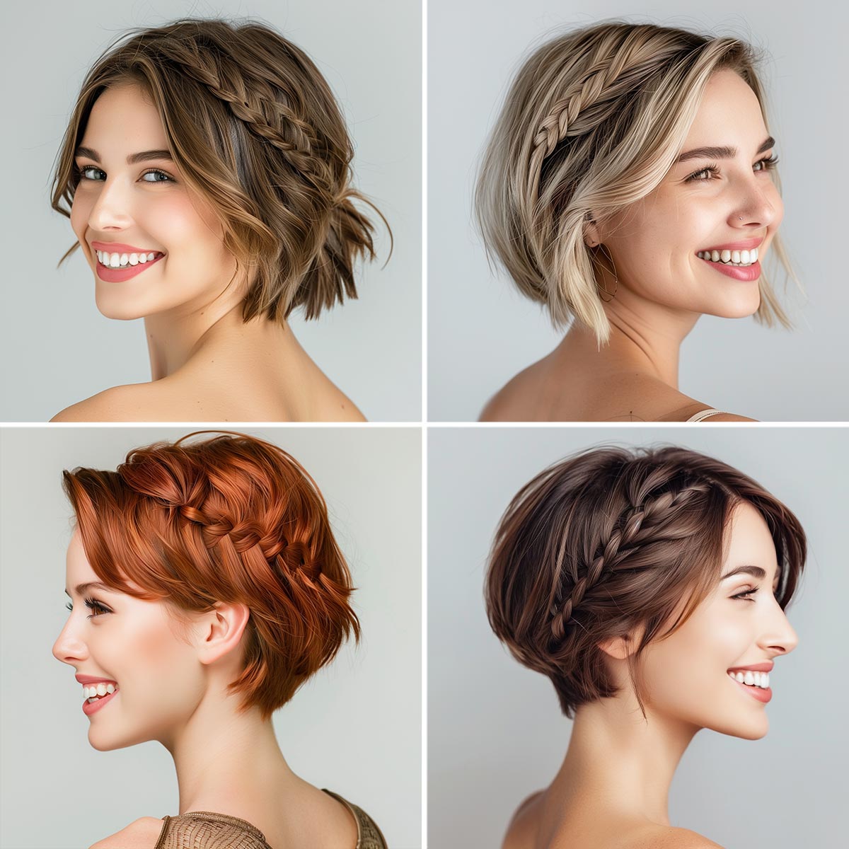 Acconciatura capelli medio corti treccia Acconciatura capelli medio corti treccia