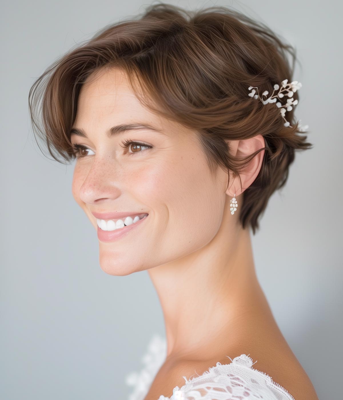 Acconciature semiraccolto sposa capelli corti Acconciature semiraccolto sposa capelli corti