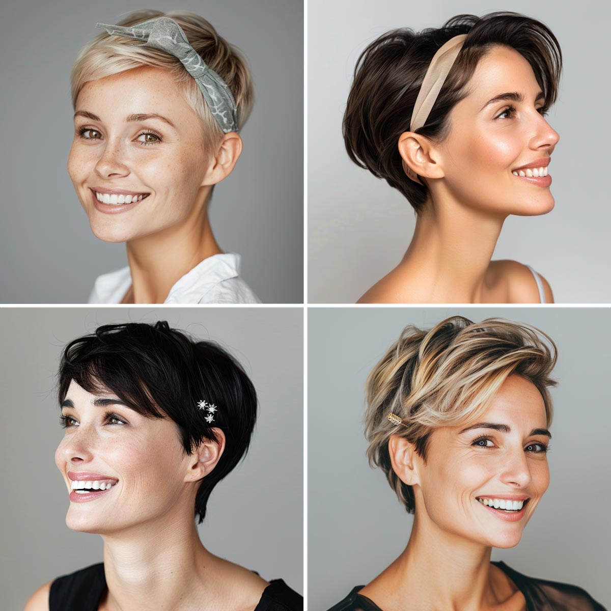 Pettinature capelli corti con accessori Pettinature capelli corti con accessori