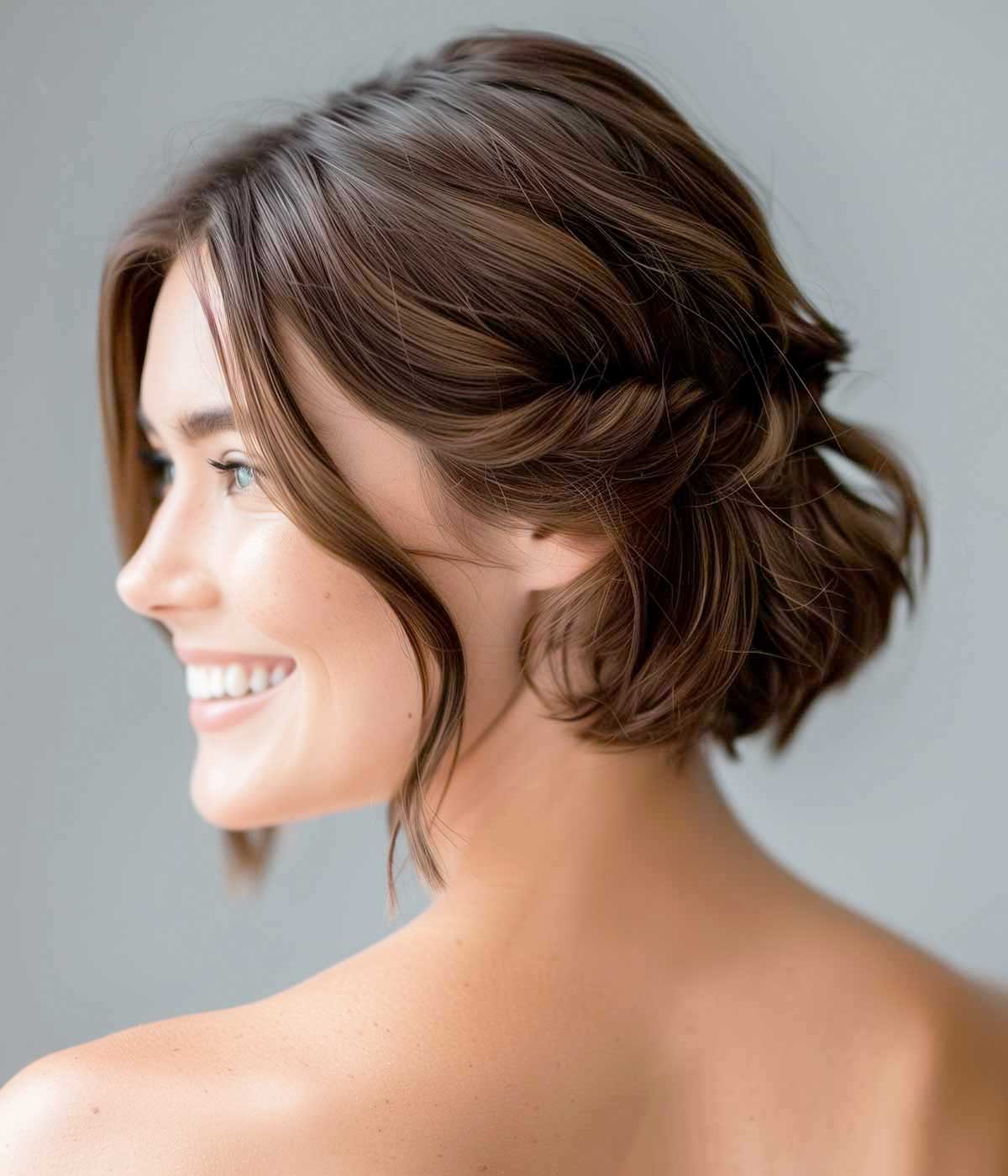 Semiraccolto capelli caschetto Semiraccolto capelli caschetto