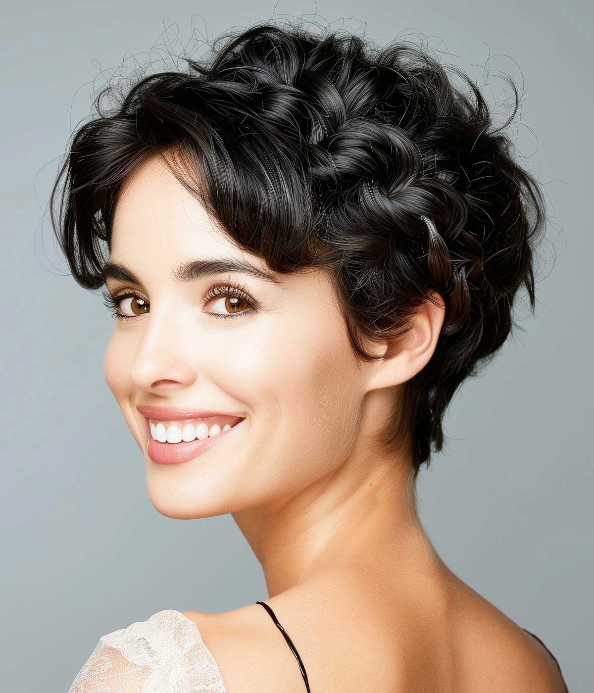 Treccia capelli corti mossi Treccia capelli corti mossi