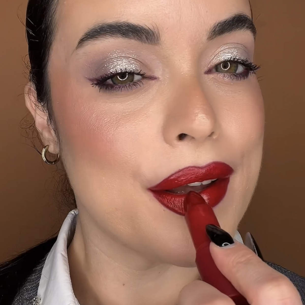 Christmas make up con rossetto rosso 2025 Christmas make up con rossetto rosso 2025