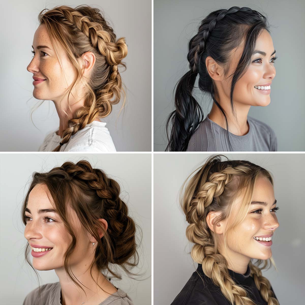 Acconciature trecce rialzate Acconciature trecce rialzate