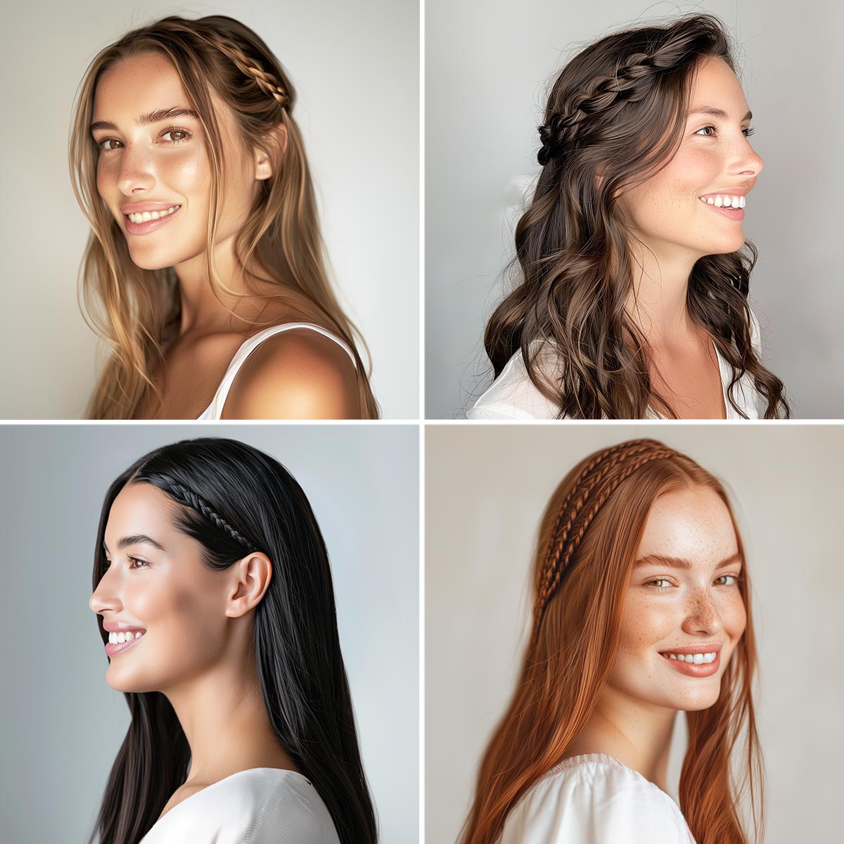 Trecce capelli sciolti Trecce capelli sciolti
