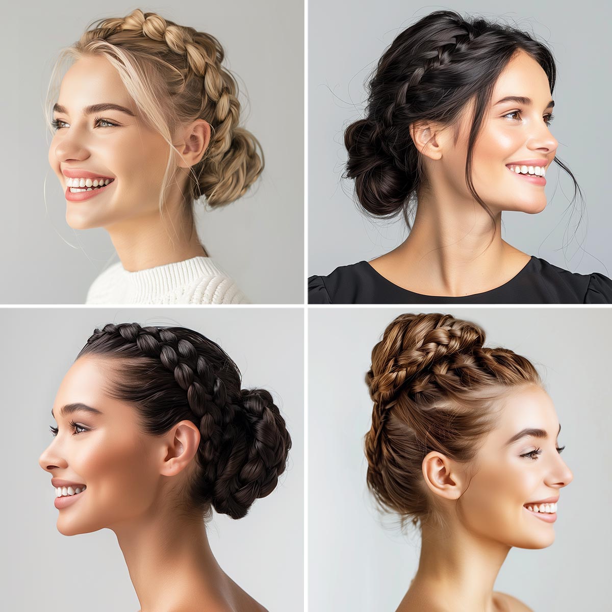 Chignon con trecce Chignon con trecce