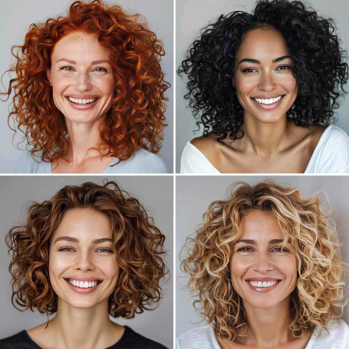 Tagli medi scalati capelli ricci Tagli medi scalati capelli ricci
