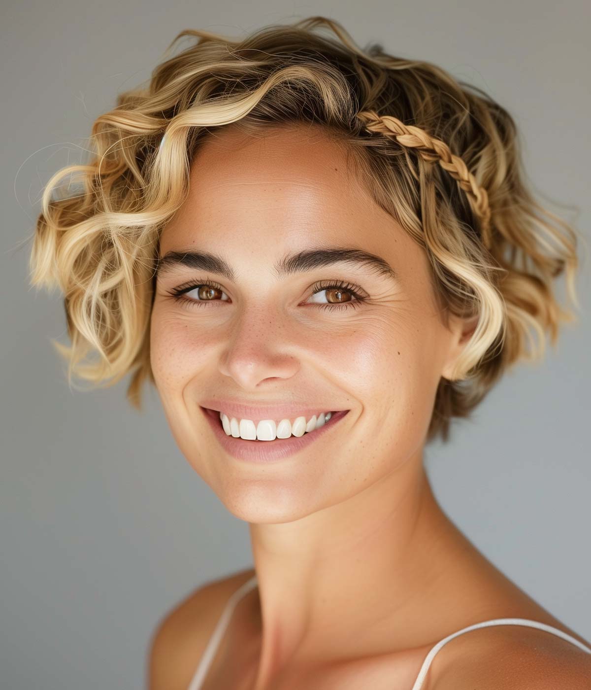 Treccia capelli ricci corti Treccia capelli ricci corti