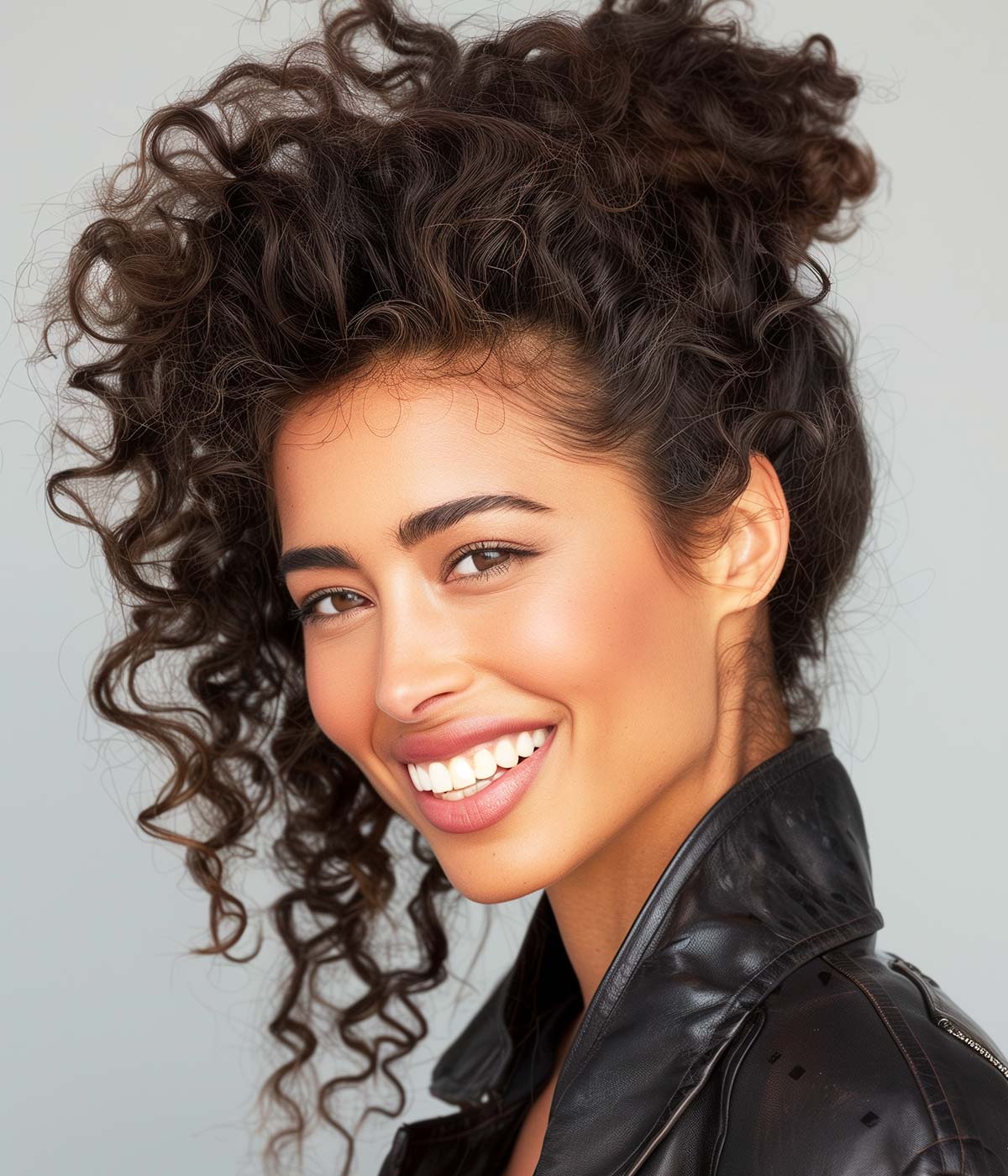 Raccolto capelli ricci Raccolto capelli ricci