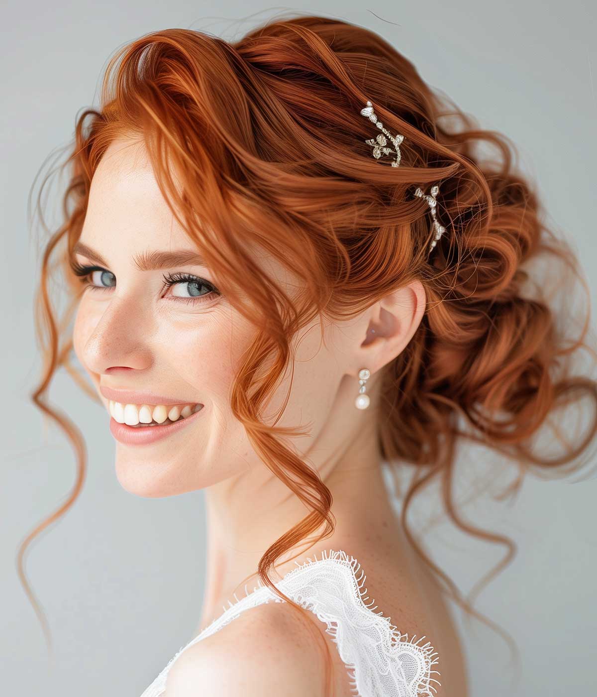 Chignon basso per capelli ricci Chignon basso per capelli ricci