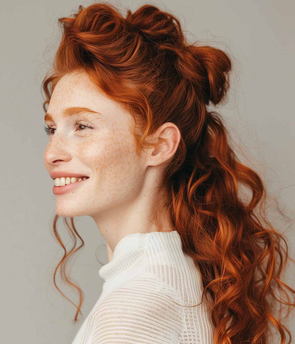 Semiraccolto capelli ricci Semiraccolto capelli ricci