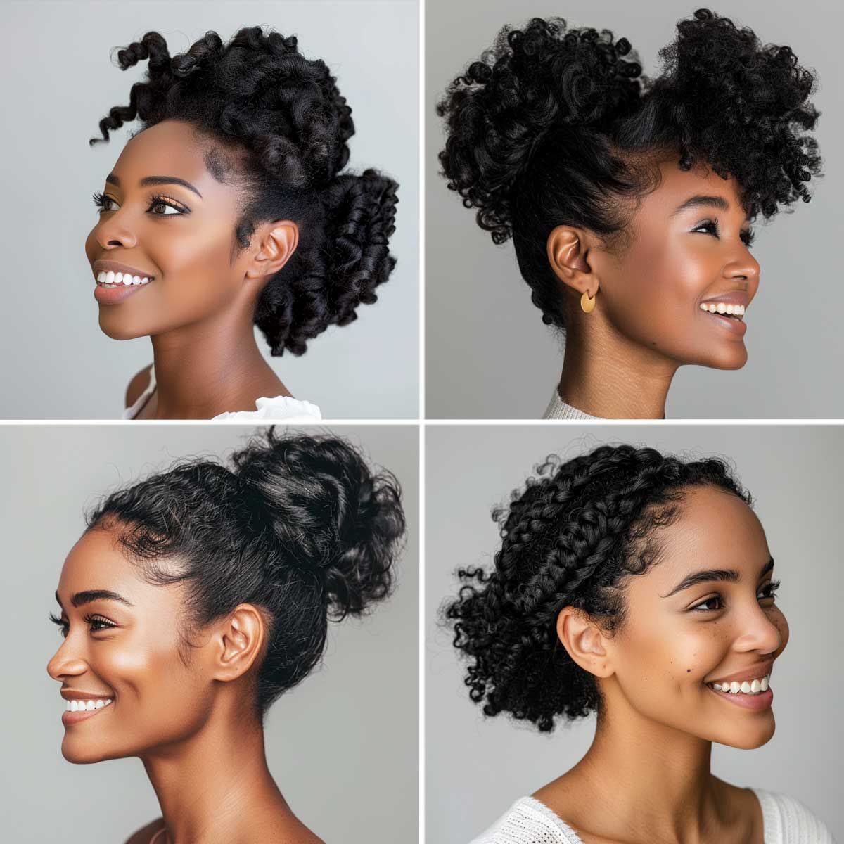 Acconciature raccolte capelli ricci afro Acconciature raccolte capelli ricci afro