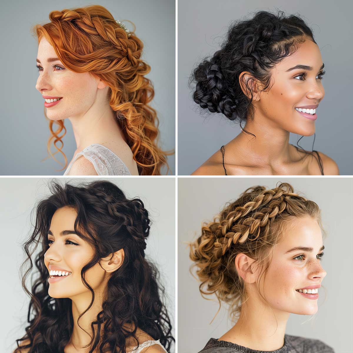 Pettinature con trecce capelli ricci Pettinature con trecce capelli ricci