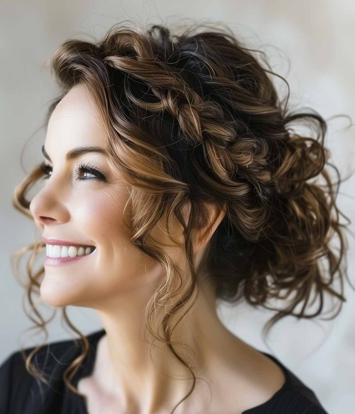 Capelli ricci pettinature raccolte Capelli ricci pettinature raccolte