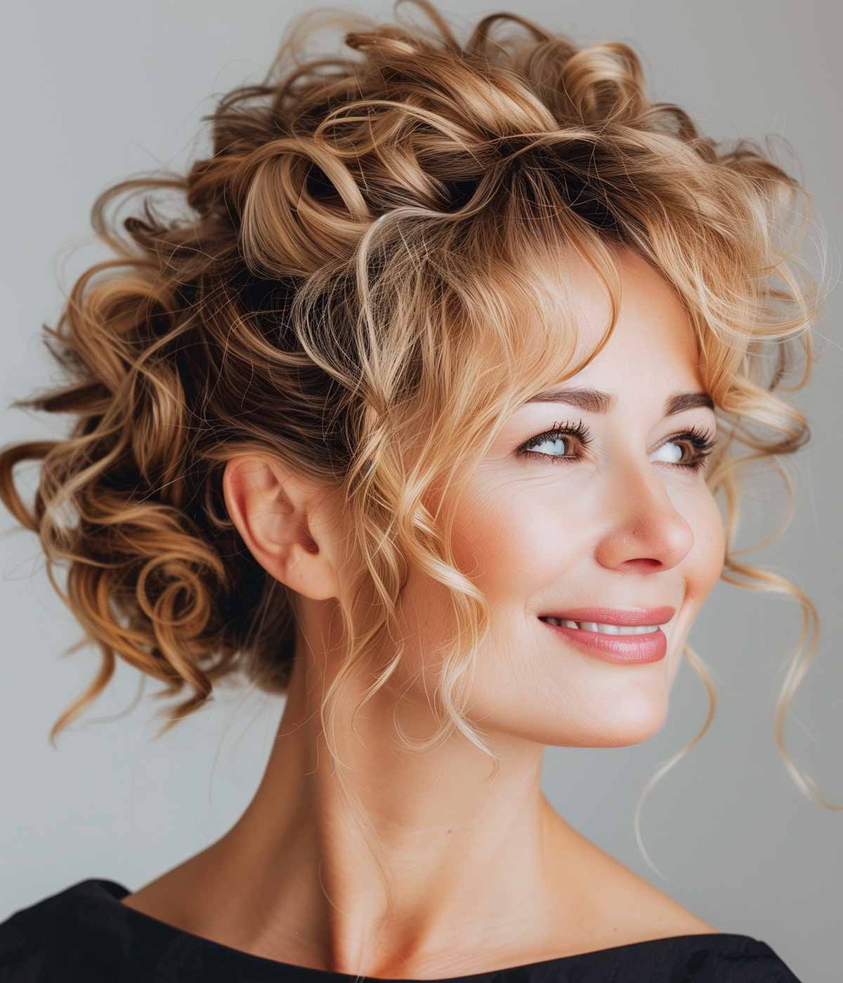 Capelli ricci chignon Capelli ricci chignon