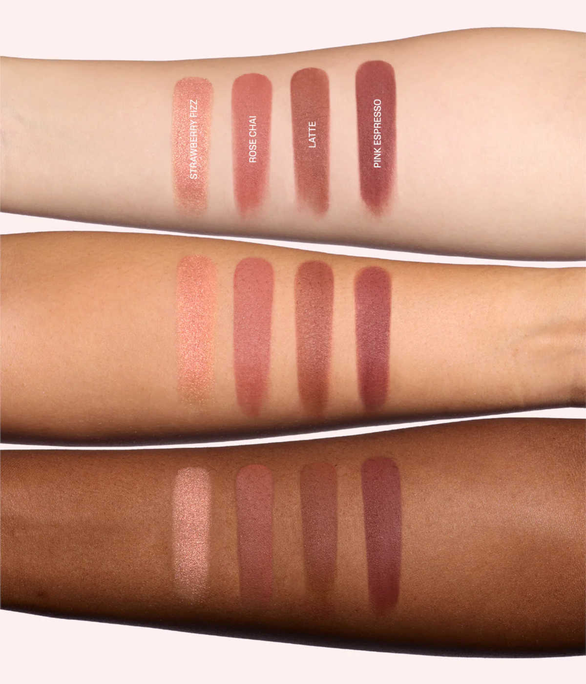 Swatches palette viso Huda Beauty Blush Filter Swatches palette viso Huda Beauty Blush Filter