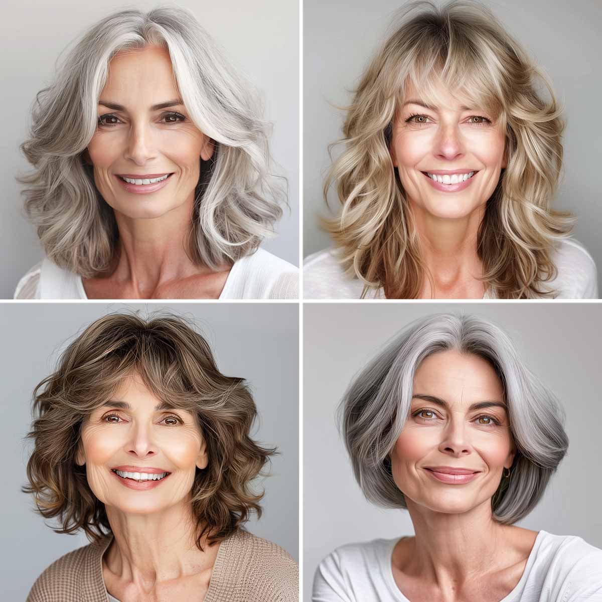 Tagli medi donna over 50 capelli fini Tagli medi donna over 50 capelli fini